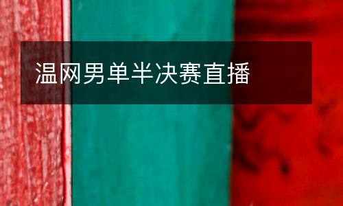 溫網(wǎng)男單半決賽直播