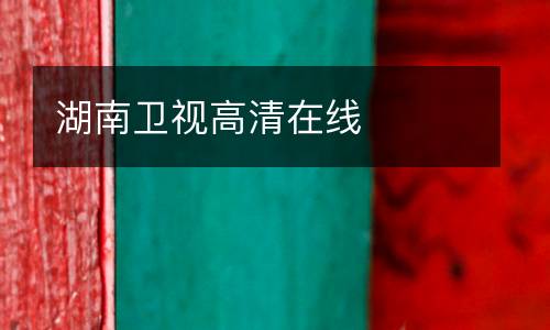 湖南衛(wèi)視高清在線