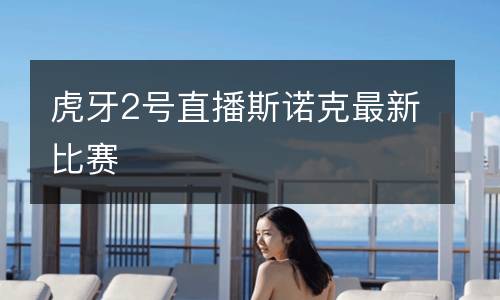 虎牙2號(hào)直播斯諾克最新比賽