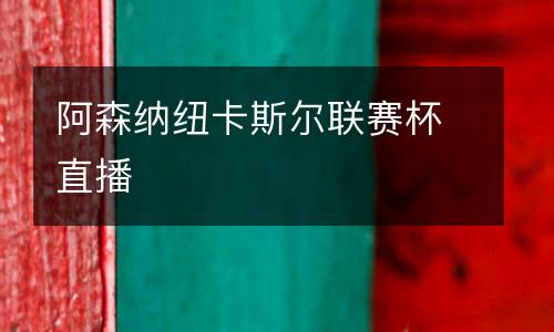 阿森納紐卡斯爾聯(lián)賽杯直播
